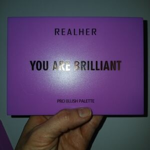 REALHER You Are Brilliant 6 Pan Pro Blush Palette NIB +FREE GIFT